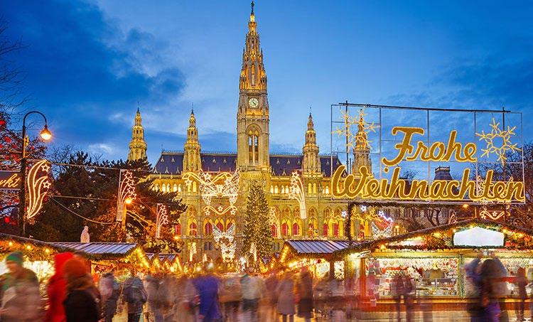 The Itinerary the splendid cathedral or simply wander through the enchanting Christmas market in the heart of the city with its traditional gifts and delicious seasonal specialities.