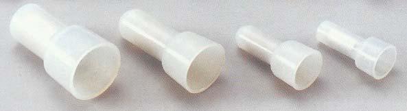 10 BULLET RECEPTACLES-FEMALE Wire Tab 2 pc. 3 pc. Sleeve 22-18 16-14 12-10.157 Female.180 Female.