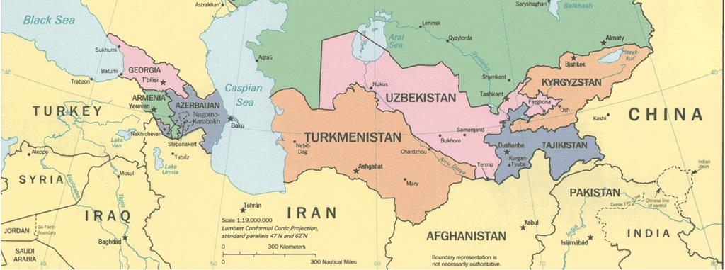 Uzbekistan borders Turkmenistan, Kazakhstan, Tajikistan, and Afghanistan.