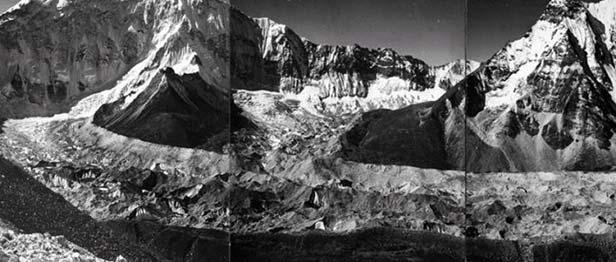 Imja Glacier Repeat Photography 1956 photograph