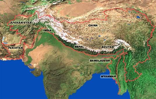 The Hindu Kush-Himalayan Region Extends over 3500 km from Afghanistan