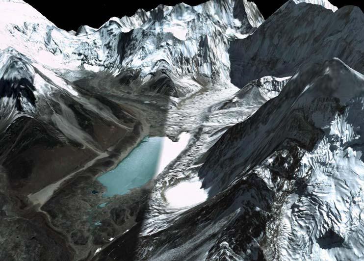 Monitoring of Imja glacier and lake in the