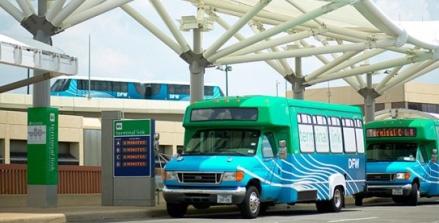 AIRPORT SHUTTLE SERVICE CAPACITY Currently, two parallel systems facilitate inter-terminal connections: Skylink, an elevated people-mover system that operates on the secure side of the terminals; and