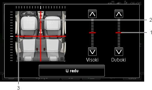 12.3.1 Obavijesti o stanju u prometu (TP) 12.3.2 Zvuk Autoradio može prekinuti reproduciranje glazbe ili navigacijske upute i umjesto toga emitirati obavijesti o stanju u prometu koje se primaju.