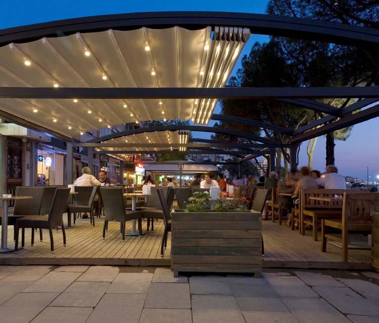 Family owned James Robertshaw has over 150 years experience of designing, manufacturing and installing bespoke awnings, coverings and blinds for the hospitality business.