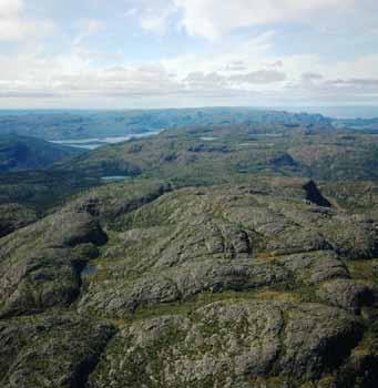 Most of the Radium Hills HS Ecoregion is a landscape of bedrock hills, deep