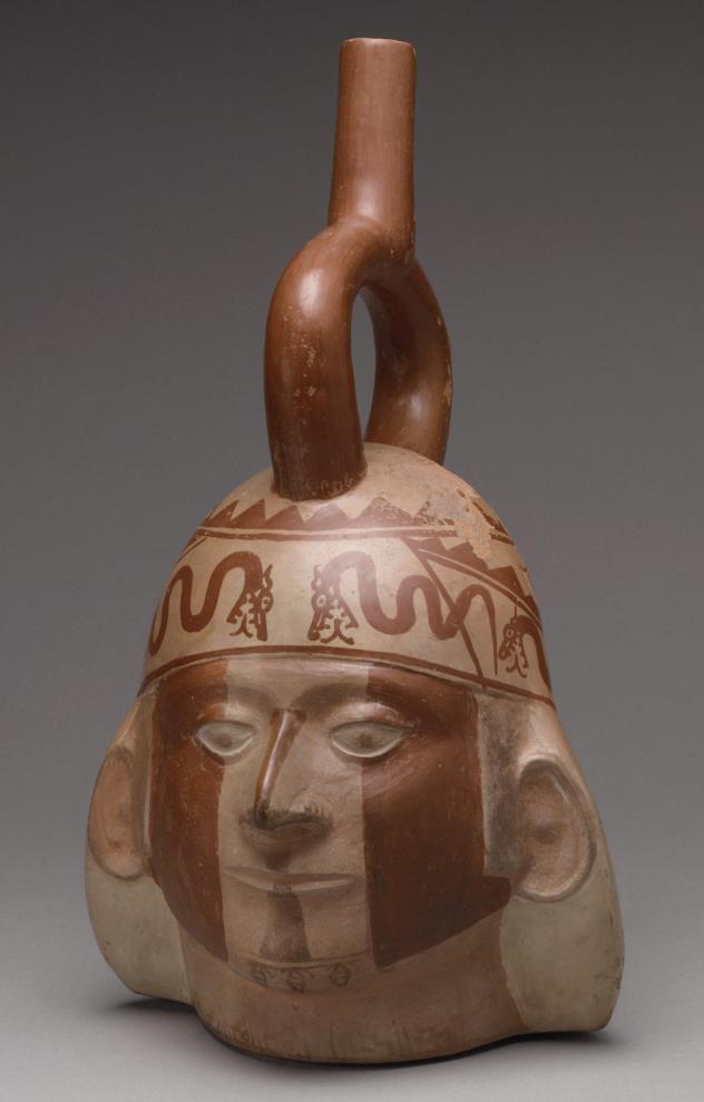 Early Civilizations of the Andes The Moche: 100 CE-700 CE Northern coast of Peru Wide range of crops, irrigated from nearby rivers, included corn, beans, potatoes, squash, and peanuts Enormously
