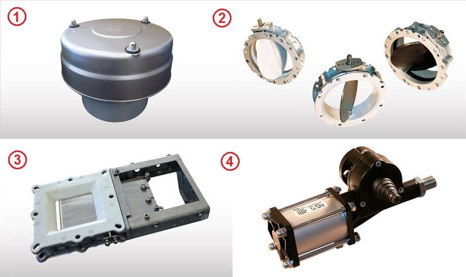 dodatne opreme tiče, najvažniji su VCP i VHS ventili (za regulaciju pritiska), VFS (leptirasti ventili), VIB (ventili sa