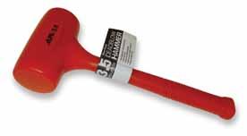 12 UK67049 UK67049C with 3 reversible blades Drywall / Jabsaw UK64051 Dead-Blow ammers Soft Faced, Shot Loaded Durable Polyurethane Aggressive blade. Ergonomic handle.