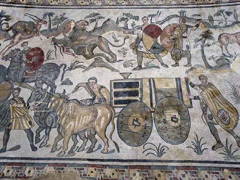 The mosaics are remarkable, and for other reasons besides the vast extent of them. First, they are superbly executed and beautiful.