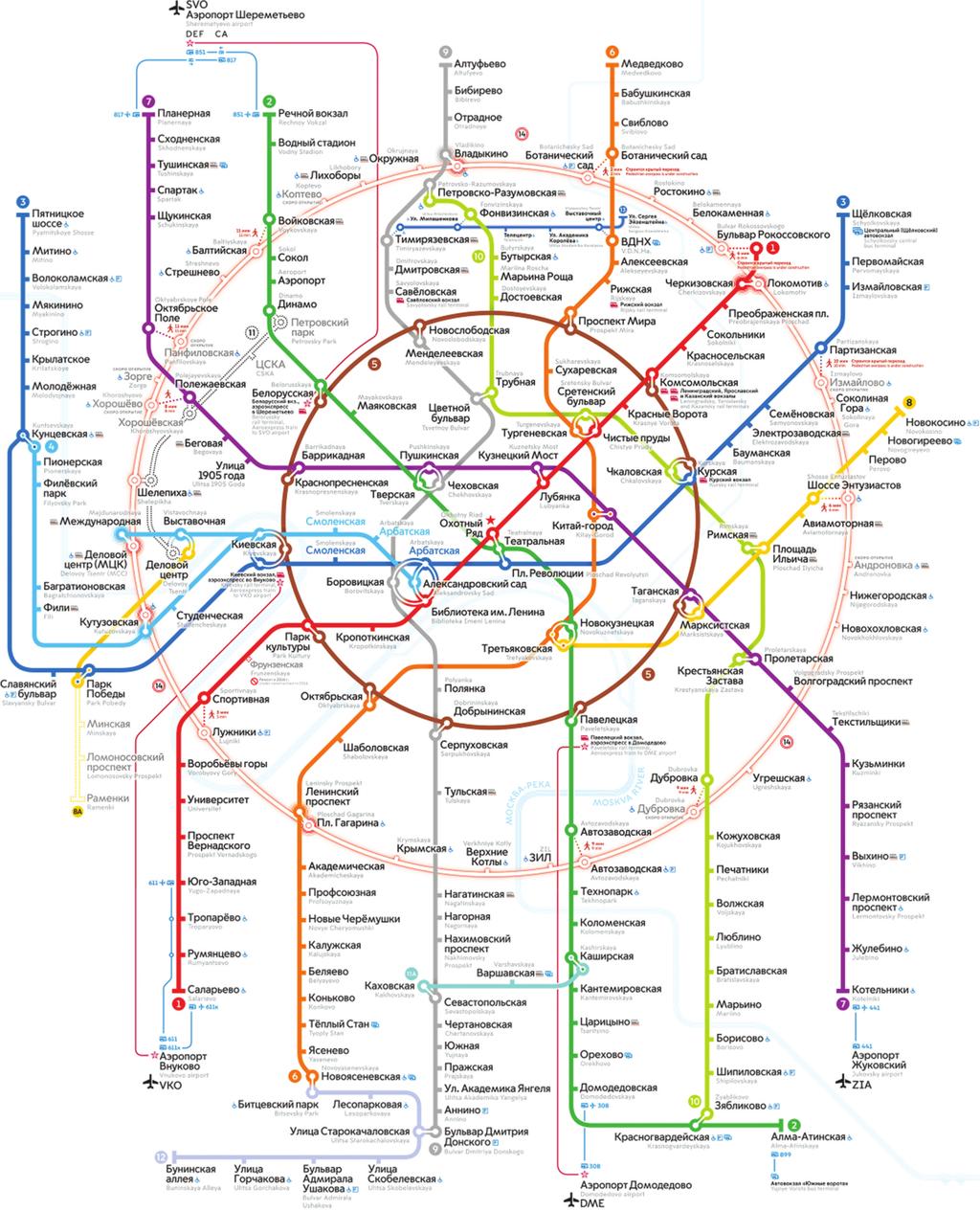 Moscow metro map 3 1 1 2 1 Faculty of