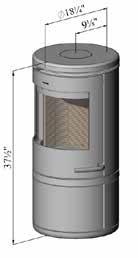 ..... 300-348 Lbs (as measured by LHV)............. 75%+ Outside air supply...... Available Mobile home approved.