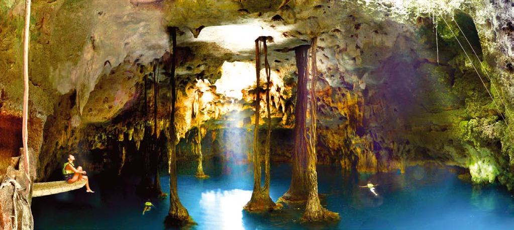 3 GENERAL DESCRIPTION XENOTES OASIS MAYA TOUR This adventure takes place in four different kinds of cenotes (sinkholes), protected by aluxes.