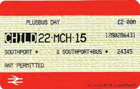 PLUSBUS tickets PLUSBUS is a bus ticket you can buy at the same time as a train ticket. It gives unlimited bus travel around the town where you buy your rail ticket to.