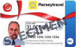 It will look similar to a Merseytravel pass but will have a different logo, depending on where the visitor lives.