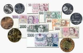 Currency Czech Republic: koruna 1 koruna = 5 cents
