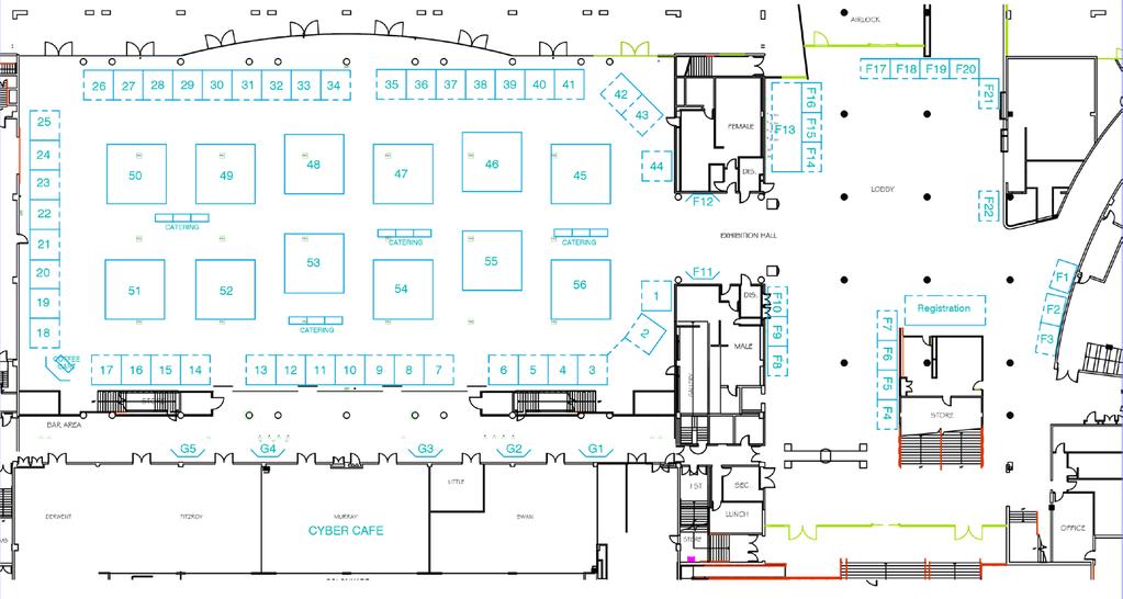 12 > 14 16 November 2017 > National Convention Centre, Canberra, Australia Trade Exhibition Floorplan Please Note: should the trade