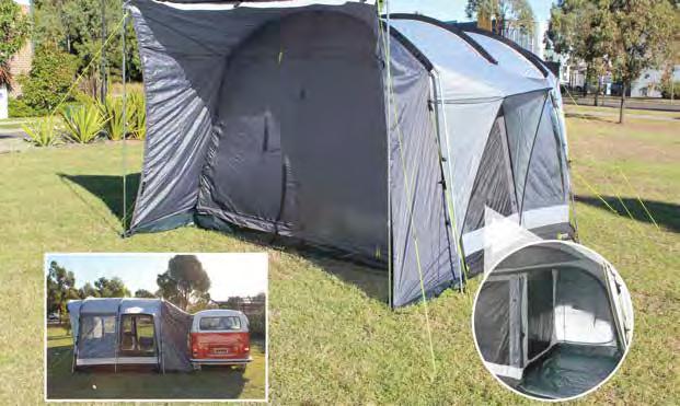 COAST KIRRA ANNEX AWNING AND INNER TENT KIT SET 1 The Coast Kirra Annex is a must for all motorhomes, vans and caravans that want the convenience of an additional living area but still have the use
