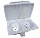 500-04310 CMS 10A DOUBLE POLE SWITCH SOCKET Suitable for  Recess Required: 61mm 250V, 50Hz, 20Amp