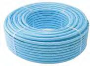 Bend Radius: 140mm 800-01362 10M ROLL OF NON-TOXIC REINFORCED WATER HOSE A blue 10m plastic wrapped hose suitable for 5PN 800-01364 100M COIL OF NON