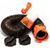 portable waste tank to any lug sewer fitting > Assembled kit is 3 feet long extended; 19