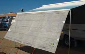 200-09072 SUITS 17 ROLLOUT AWNING (W4940MM X H1800MM) 200-09082 SUITS 18 ROLLOUT AWNING (W5245MM X H1800MM) * Rollout awning sunscreens have a 6mm spline FRONT SUNSCREENS FOR