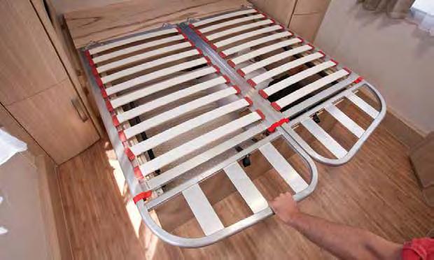CARAVAN BED FRAMES 1 Made from lightweight aluminium (which is 30% lighter than a standard steel bed frame), the Coast Bed Frames are designed in Australia.