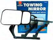 350-00324 TOWING MIRROR DUAL Clips onto your existing mirror without obstructing vision, has an adjustable blind spot