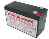 2 350-01276 BREAKSAFE BATTERY A maintenance free and rechargeable sealed lead acid (SLA) battery. 12V, 7AH.