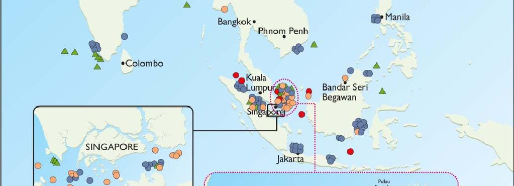 total number of incidents occurred at ports/anchorages in Indonesia CAT 1 Incidents 5 x hijacking incidents, 1 x kidnapping