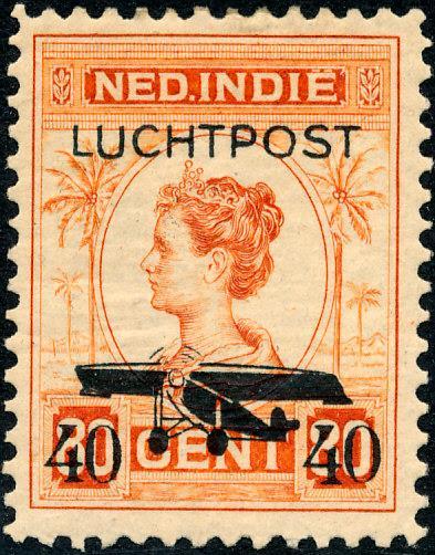 That happened everywhere in the world and in the Dutch East Indies two fixed airmail surcharges were set.