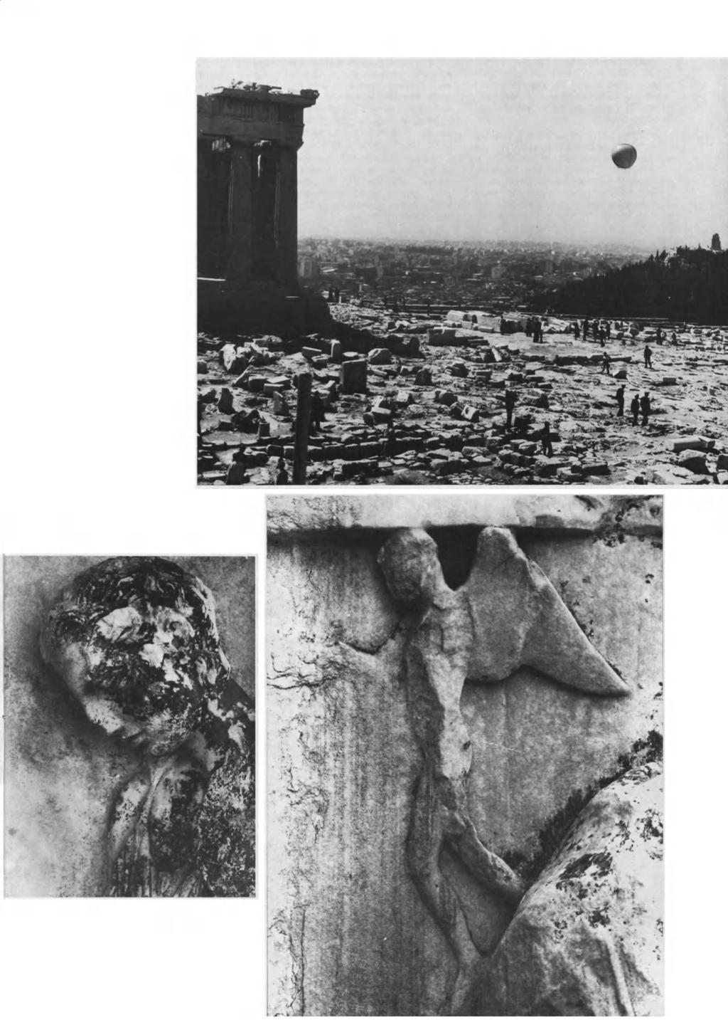 Ballooning Photo Antiquities Department of the Acropolis, Athens to the rescue Balloon approaches the Acropolis (right) on a picture-taking mission.
