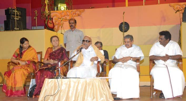 Hon ble Chief Minister of Tamil Nadu Dr. Kalaignar M Karunanidhi inaugurated the Chennai Sangamam on January 10, 2009 at the Chennai University Centenary Auditorium.