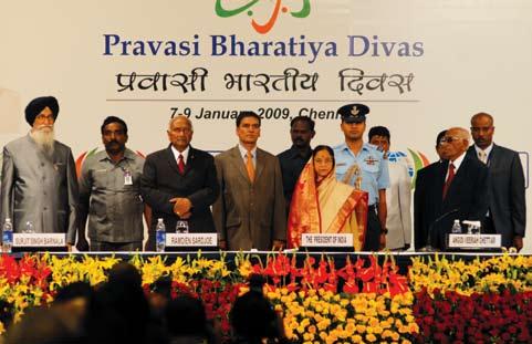 Pravasi Bharatiya Divas The Hon ble Prime Minister of India Dr. Manmohan singh inaugurated the function in the presence of Hon ble Chief Minister of Tamil Nadu Dr.