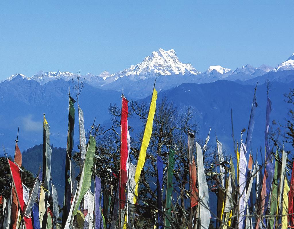 Hinduism in Nepal and Buddhism in Bhutan suffuse all aspects of life; in both, tradition and belief abide and surrounding Himalayan scenery casts a truly awe-inspiring spell.
