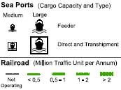 Figure 2.1c. East Africa s regional railways and ports South Sudan Surface transport Surface transport of goods in Africa is much slower and costlier than elsewhere in the developing world.