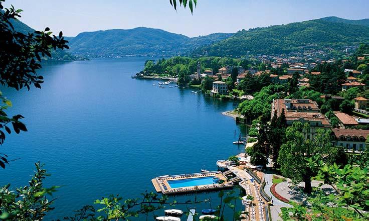 Lakes and Rivers There are five major lakes in Italy - Garda, Maggiore, Como, Iseo, and part of Lugano.