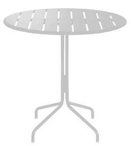 Transit Outdoor Table Transit Outdoor Slatted Table NB1012BLKOD 760mm diameter x