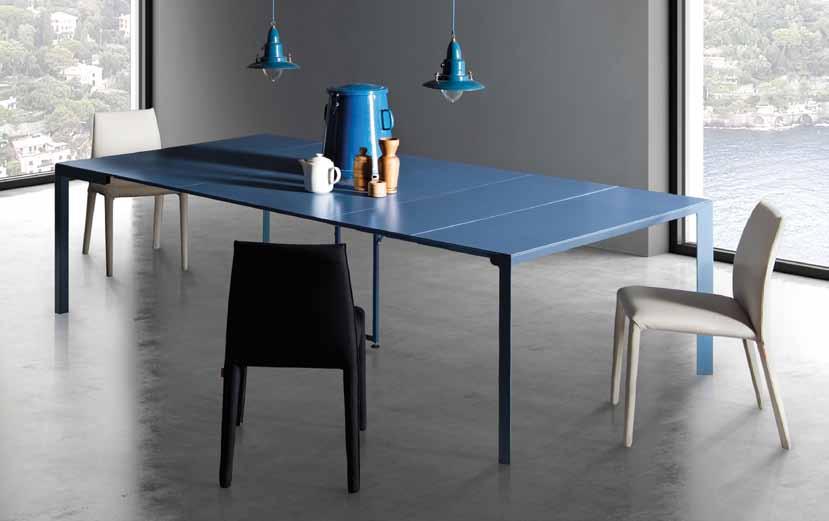 Finish: Black/Titanium PCT014T-WHT-WHT Confluence Table 2400mm x 730mm x