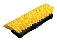 stiff bristle brush with curved bristle for rounded