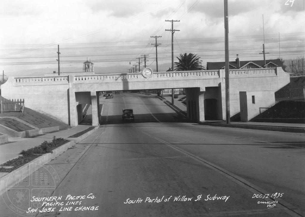 Images on file at the Smith-Layton Archive, Sourisseau Academy for State and Local History [95] Willow Street Railroad Overpass.