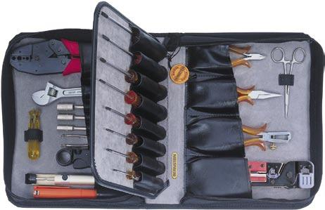 NETWORK 27OO SERVICE SET The set with all essential tools for the assembly and maintenance of networks 2700 NETWORK with tool set 2701 Case with zip fastener, without tools In an elegant black nylon
