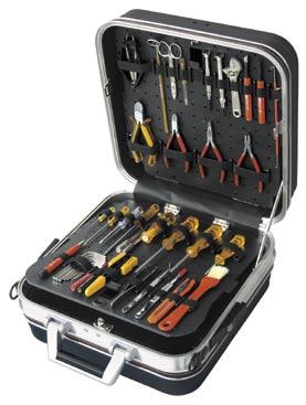 HANDY 15OO ELECTRONIC SERVICE CASE The small and very handy service case with big space inside 1500 HANDY with tool set 1515 HANDY without tool set Case-body made from deep-drawn, impact-resistant,