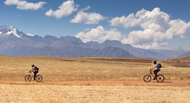 explora Valle Sagrado І Biking BIKING explora offers the unique opportunity to bike ride along the Sacred Valley landscapes.