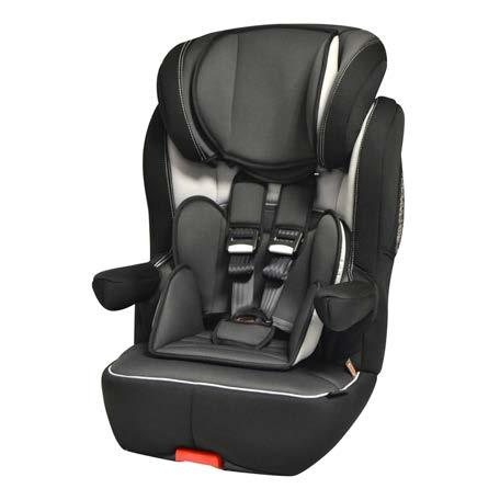 ENSURES PERFECT COMFORT. IT HAS PROTECTION ON THE HARNESSES AND BUCKLES, INTEGRATED BELT GUIDE AT THE HEADREST AND BUCKLE ITH AUDIBLE OPENING ALARM.