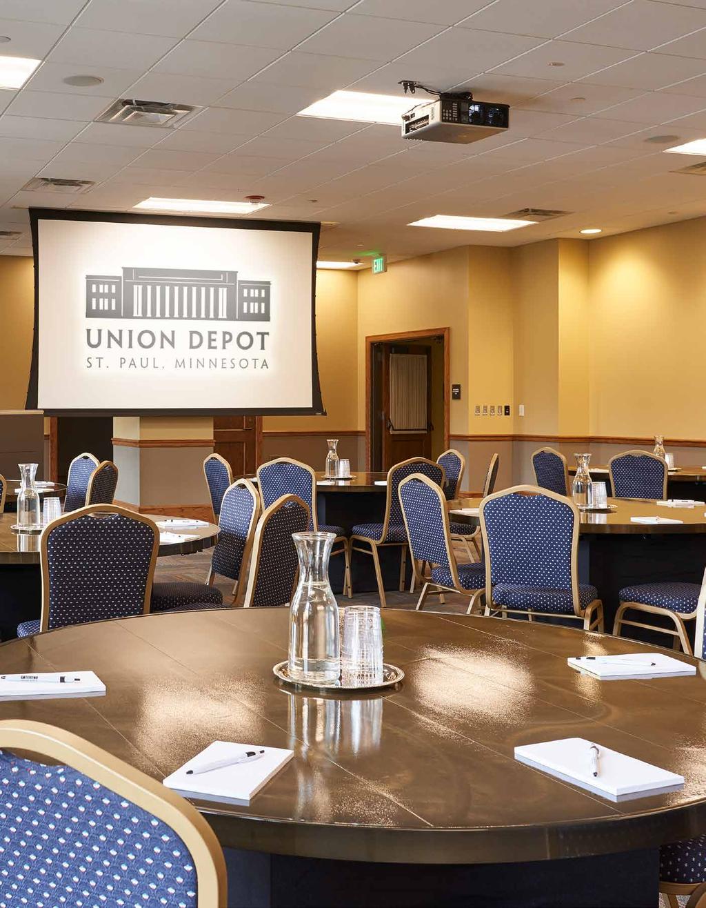 GATEWAY CONFERENCE ROOM Union Depot once again is serving as a gateway for travelers and event goers.
