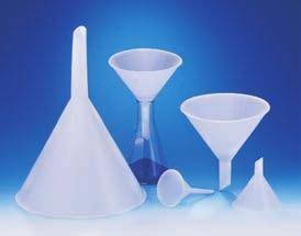 Heavy Duty Funnels Durable, Versatile, Available in Assorted Sizes Sturdy, polypropylene funnels with ridges help prevent vapor lock. Highly recommended for continuous laboratory work.