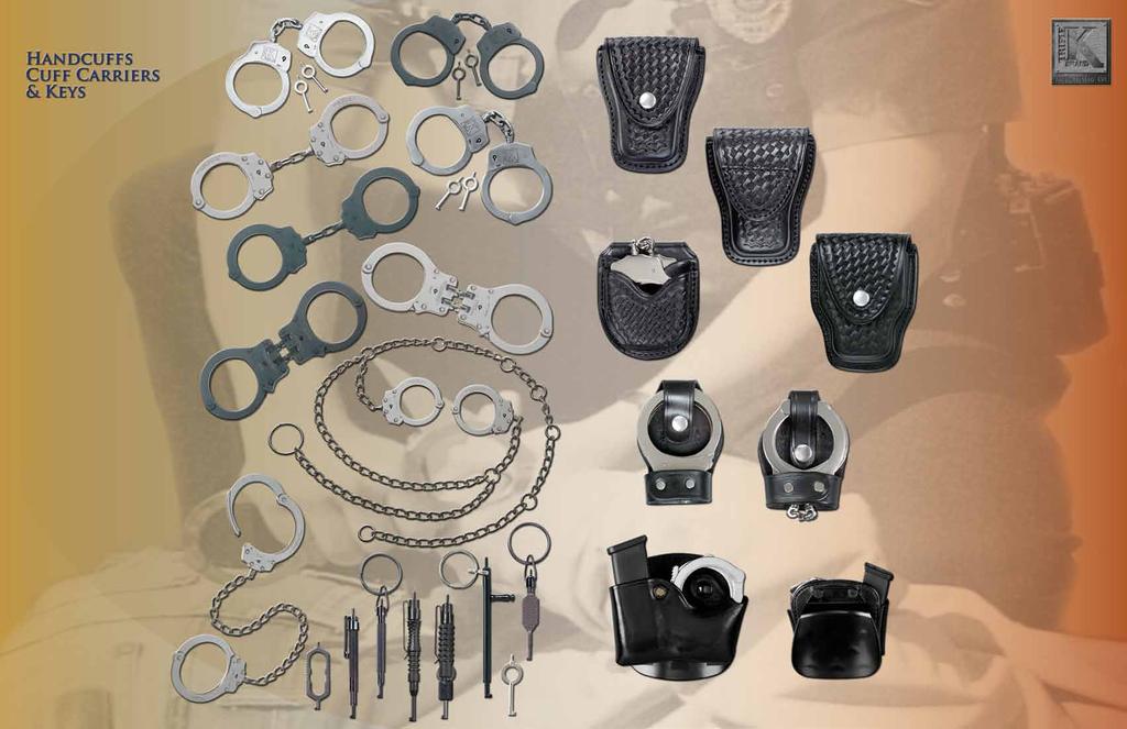 805 806 805 Imported Cuffs The welded chain and heat treated parts meet or exceed military specifications. Chances of the lock being picked are minimized by the use of tempered steel flat spring.