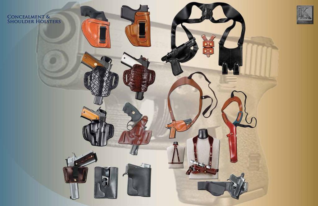 274 3 Piece Set 278 Dual Harness 314 314 Insider Holster This sleek inside the pant holster is made to fit small, medium and large frame semi- automatics and most revolvers.