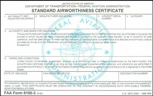 mission Currently the FAA has granted NO Certificates of